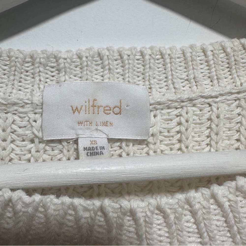 Wilfred Linen Cotton Knit Sweater size XS - Picture 2 of 7